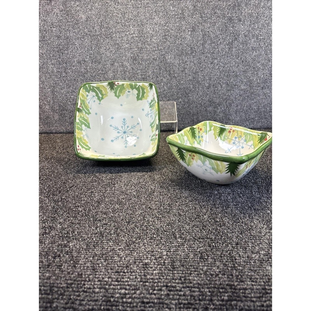 Set of 2~Temp-tations by Tara~Hometown Christmas~Ovenware Casserole Dishes